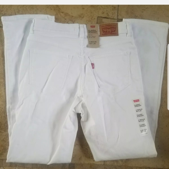 Levi's classic straight white jeans - Picture 4 of 4